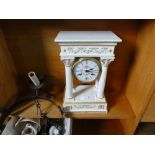 Decorative porcelain mantel clock 'Empress Josephine Clock' by Franklin Mint