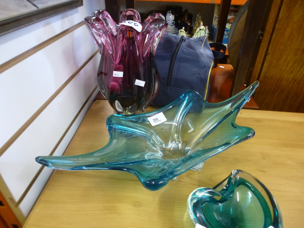 Three pieces of Murano style glass - Image 2 of 2