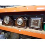 Six mantle clocks - some by James Walker Ltd., London
