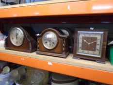 Six mantle clocks - some by James Walker Ltd., London