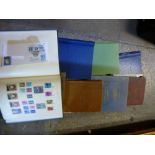A box of 10 albums, mixed World stamps