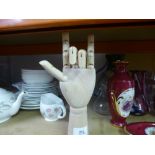 2 x artist model wood hands