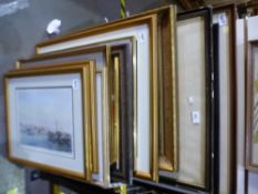 A quantity of mostly framed and glazed prints, several by artist Spencer W Tart, depicting Arabian