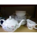 A small quantity of bone china, Wild Strawberry pattern