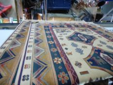 Two modern geometric rugs