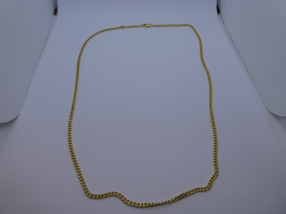 9ct yellow gold neckchain, marked 375, weight approx 6.4g