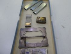 A quantity of silver and white metal items. Hallmarked. Total gross weight of silver approx 2.10ozt