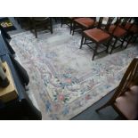 A modern Chinese carpet with floral decoration, 374 x 269 cms