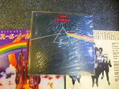 Nine vintage vinyl LPs, to include David Bowie, Pink Floyd, Thin Lizzy and Marc Bolan
