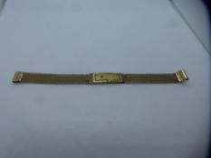 9ct yellow gold watch strap, marked 9ct, weight approx 8g