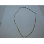 18ct yellow gold neckchain, weight approx 4g, marked 18K