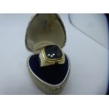 8ct gent's yellow gold signet ring A/F, marked 333, size U/V