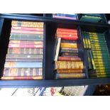 Three shelves of Antiquarian books and others, including eleven Punch volumes