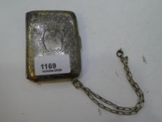 A silver purse with foliate and star decorative design. Gross weight approx 2.90ozt