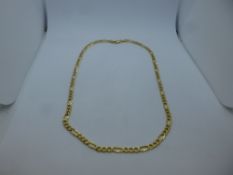 10K gold curb link necklace, weight approx 8g, marked 10K