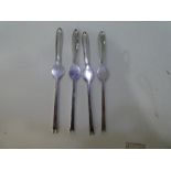 A set of four white metal Lobster forks marked James Dixon and Sons - since 1890. Weight approx 4.