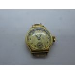 Vintage LONGINES 15K yellow gold watch, marked 585, Longines, working movement