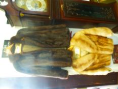 Two short Harley Parish fur coats