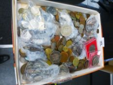 A quantity of mixed coinage, Victorian and later to include two Chinese coins