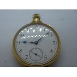 18ct yellow gold OMEGA pocket watch, both case and working marked 'OMEGA'
