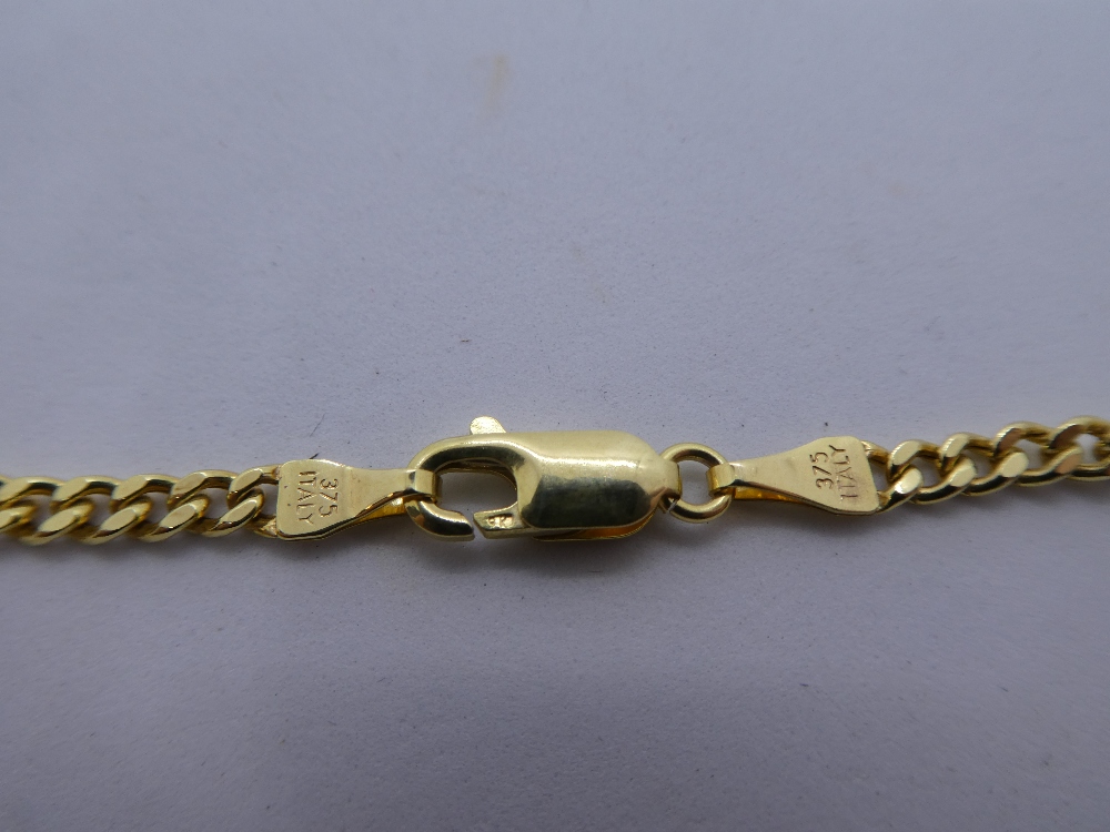 9ct yellow gold neckchain, marked 375, weight approx 6.4g - Image 2 of 2