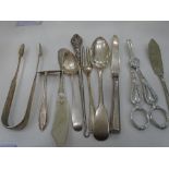 A very interesting silver lot including Irish and Scottish silver, with tableware and sundry