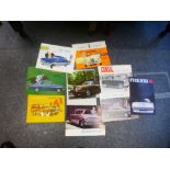 A small quantity of 1950/60s car brochures