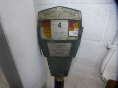 An old cast alloy parking meter from Worthing Borough