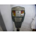 An old cast alloy parking meter from Worthing Borough