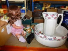 Vintage Pelham puppet and doll and wash set