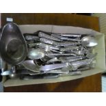 A small quantity of of plated cutlery and sundry