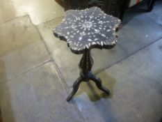 Small inlaid Moorish style table