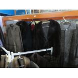 5 Vintage ladies coats incl. woollen, tweed cape, fur collared example etc