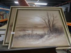 Two oil on canvas, signed D Pearson