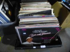 Crate of LPs including Elaine Paige, Diana Ross, Billy Connolly and other classics