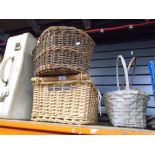 Selection of wicker ware