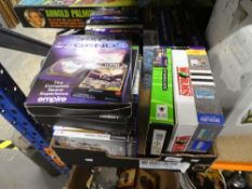 A box of Playstation 2 games, Xbox One and other computer games