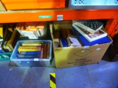 Several boxes of mixed hardback books of different genres, military, etc