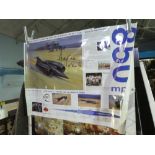 Signed Poster of Andy Green showing story of Fastest Car on Earth 96 - presented at a Thruster