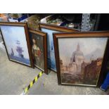 Large scale framed prints of various scenes