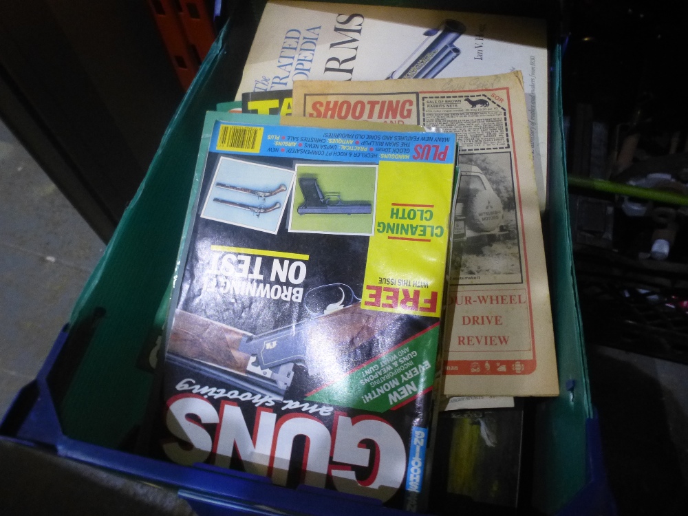 Large box of books and magazines themed on Firearms, Ammunition and Fishing plus a collection of - Image 2 of 2