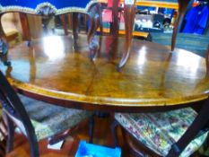 Maple Victorian oval quadropod table