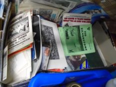 Suitcase of ephemera relating to cycles and cars