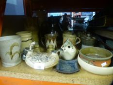 Collection of pottery including jugs and cups