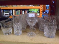 Collection of glasses and jugs