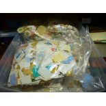 Box of loose GB and World stamps