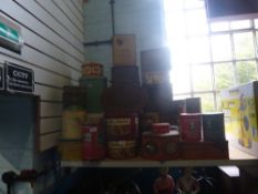 Large quantity of vintage tins, to include Dairy Box, Smiths Crisps, etc