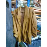 Ladies vintage brown leather jacket.