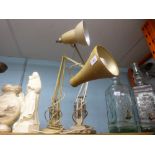 Two vintage angle lamps