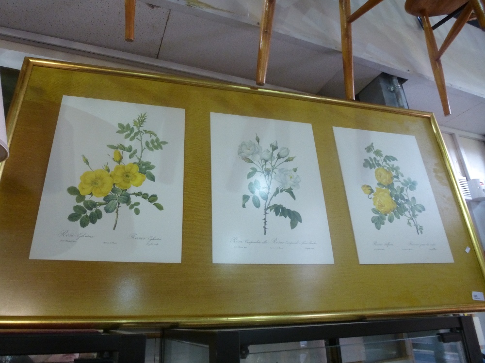 Large framed picture depicting English flowers, etc - Image 2 of 2